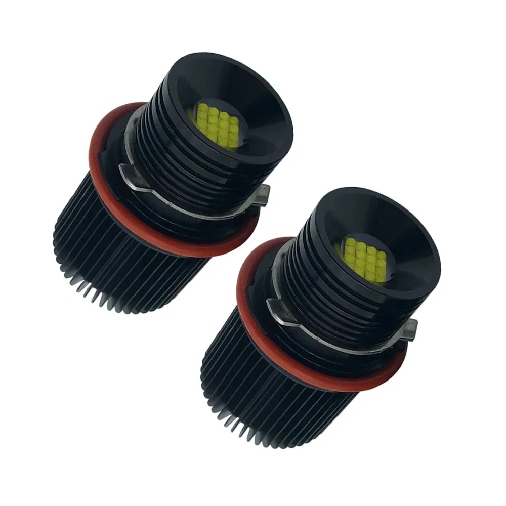 Светодиодные галогенные кольцесветильник лампы Canbus с белыми глазами 2 шт. 160 Вт