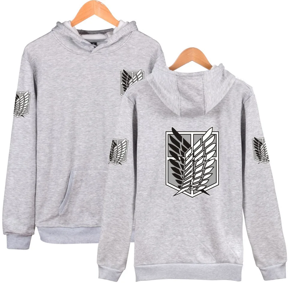 Атака Титанов Толстовка костюм капюшон мужские толстовки большой размер hoddie для