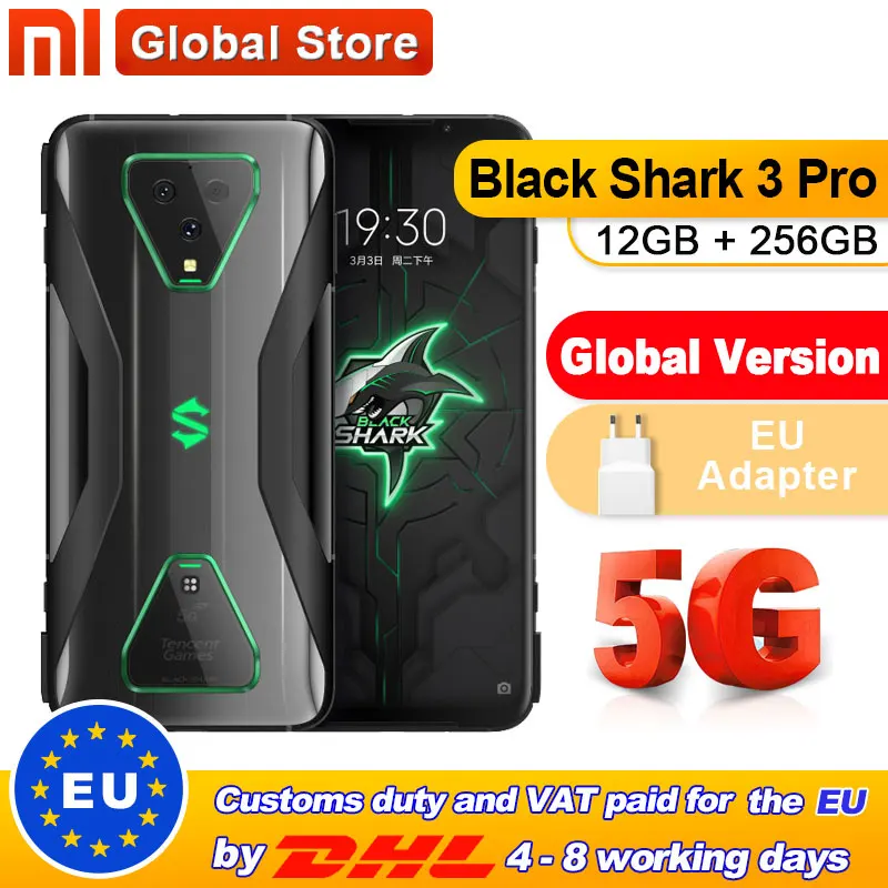 Предпродажа глобальная версия Xiaomi 5G Black Shark 3 pro 12 Гб 256 ГБ игровой Смартфон Snapdragon 865