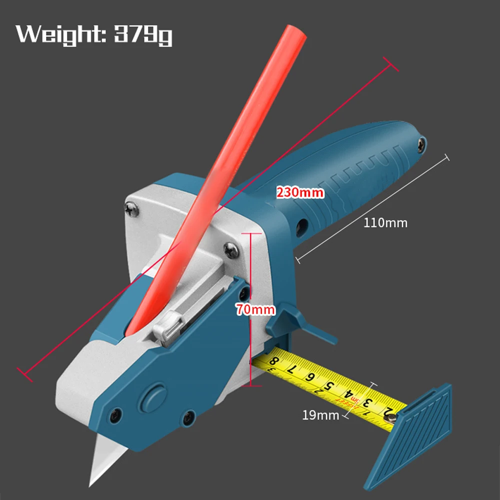 

Gypsum Board Cutting Tool Drywall Cutting Artifact Tool with Tape Measure Woodworking Scribe Cutting Board Tools
