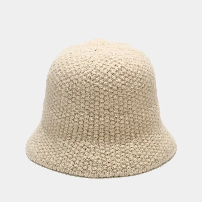 

New High-quality Autumn Winter Wool Bucket Hat Women Warm Travel Hats Bob Thick Panama Outdoor Hiking Basin Cap Fisherman Hat