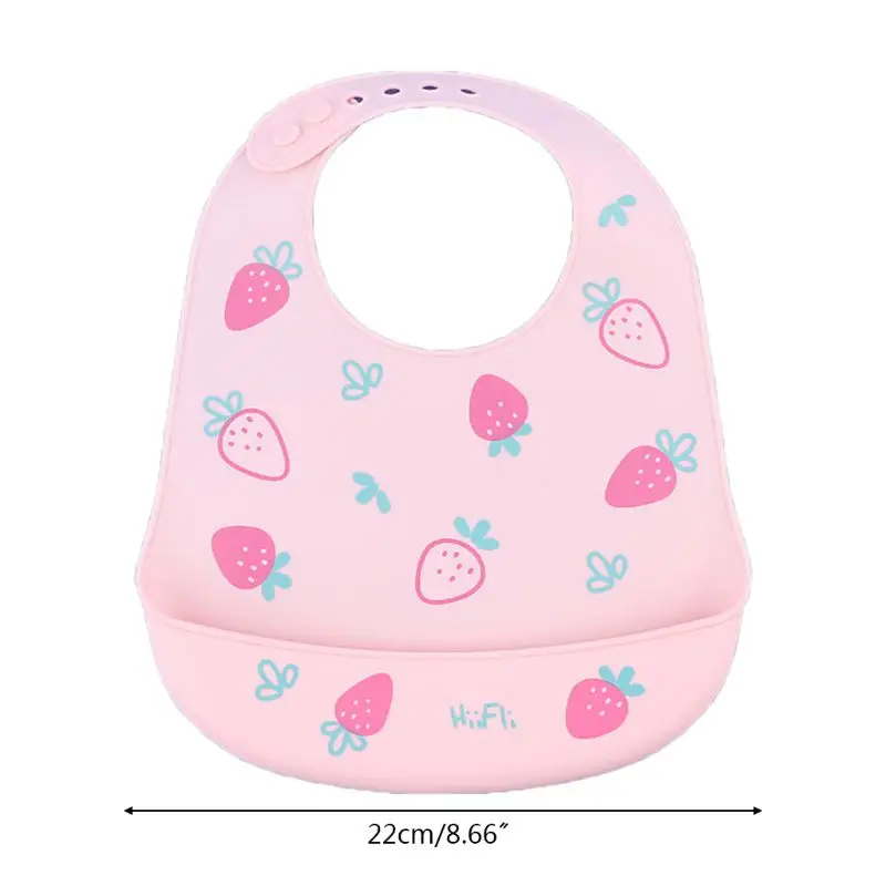 

Baby Silicone Bibs Infant Feeding Food Catcher Pocket Waterproof Saliva Towel D7YD
