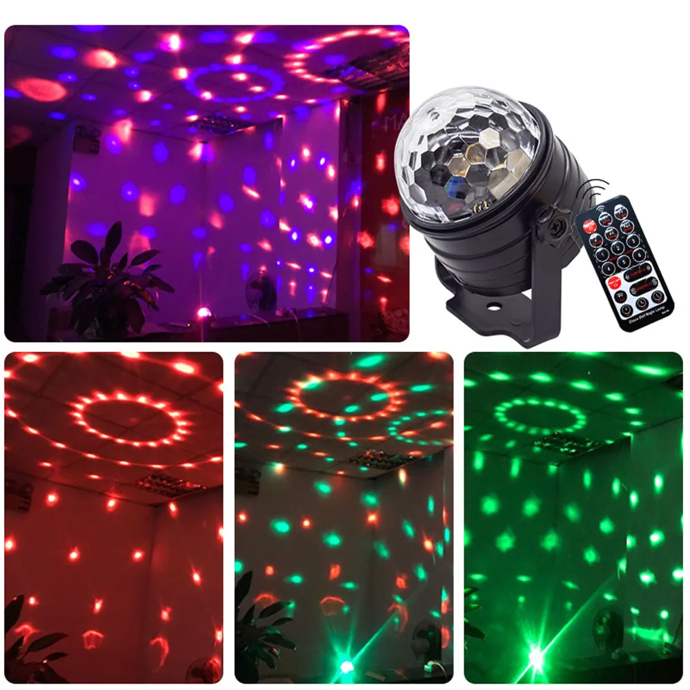 Лазерный вращающийся Звездный Ночной светильник мини USB RGB диско шар|Эффект