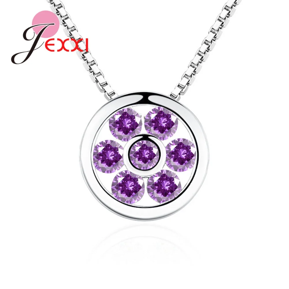 Комплект из колье и серёг серебра 925 пробы с фианитом | Украшения аксессуары