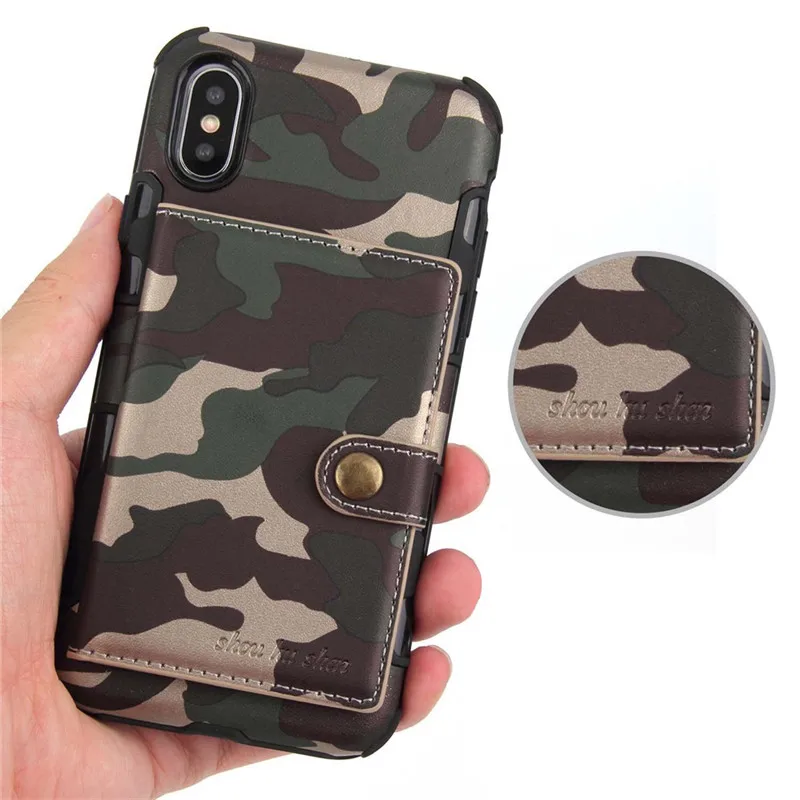Tikitaka армейский зеленый откидной Чехол для телефона для iPhone XR X XS Max XS 7 8 6 6splus камуфляжные чехлы-бумажники для samsung A50 A70