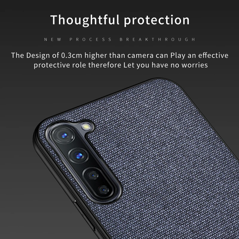 Чехол Oppo Reno2 Z 6 5 дюймов роскошная задняя крышка силиконовый тканевый