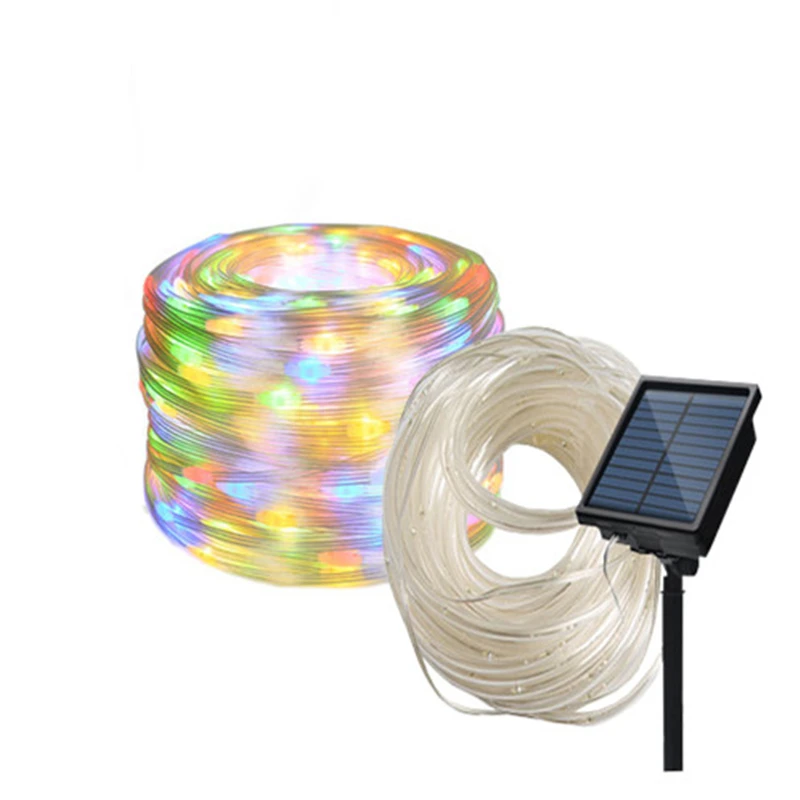 Conduzida para Decoração do Jardim Fita de Iluminação Luzes da Noite Led ao ar Tira Solar Livre Natal Corda Guirlanda Festão Neon Luz