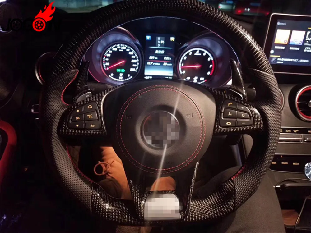 Сменное рулевое колесо из углеродного волокна для Mercedes Benz CLA C E GLC GLE CLASS W117 W205 W213 X253