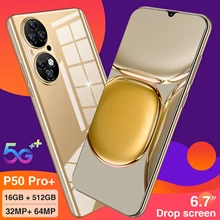 2021 New Fashion 5G 6.7 Inch Large Screen Smartphone 16GB+512GB for Huawei P50 Pro+ Cellphone Xiaomi Samsung Apple Mobile Phone