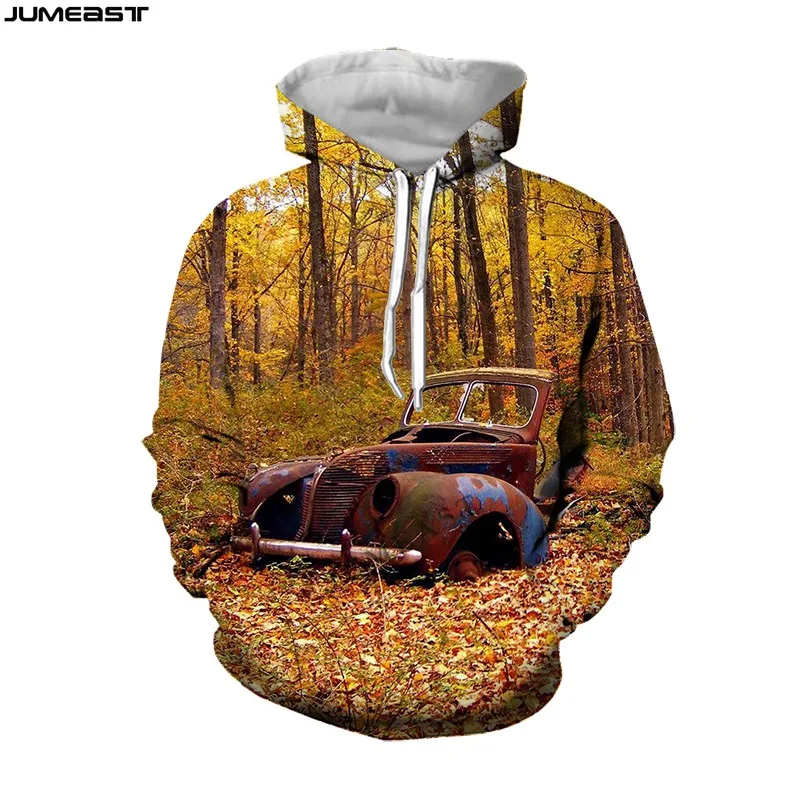 

Jumeast Men Women 3D Sweatshirt New Car Old Tractor Oversized Coat Harajuku Casual Pullover Fashion Funny Spring Autumn Hoodies