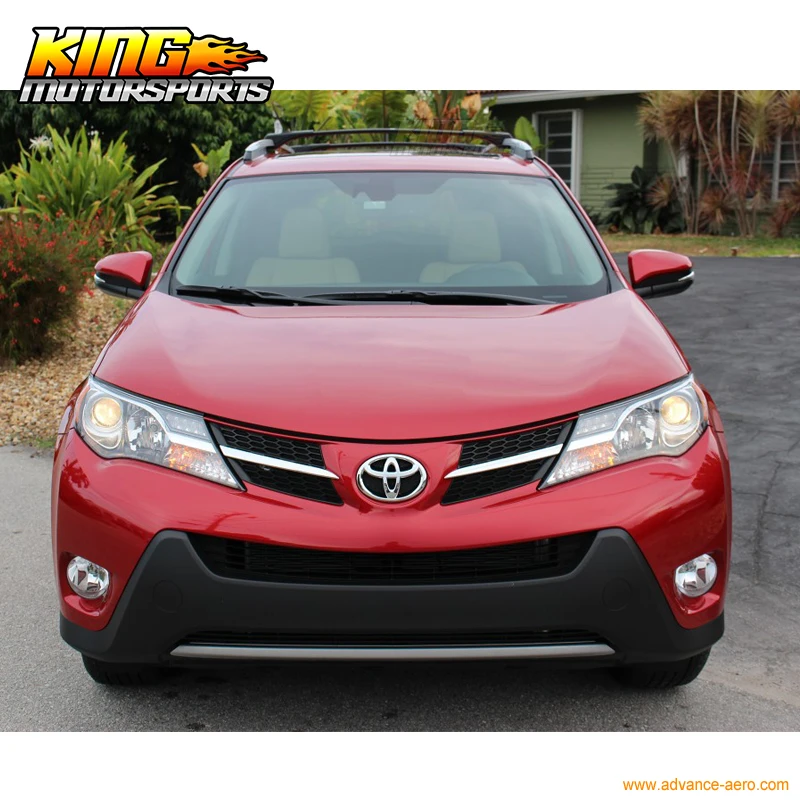 Подходит 13 14 15 16 Toyota RAV4 OE Стиль Топ Багажники поперечины Алюминий черный 2 шт пара