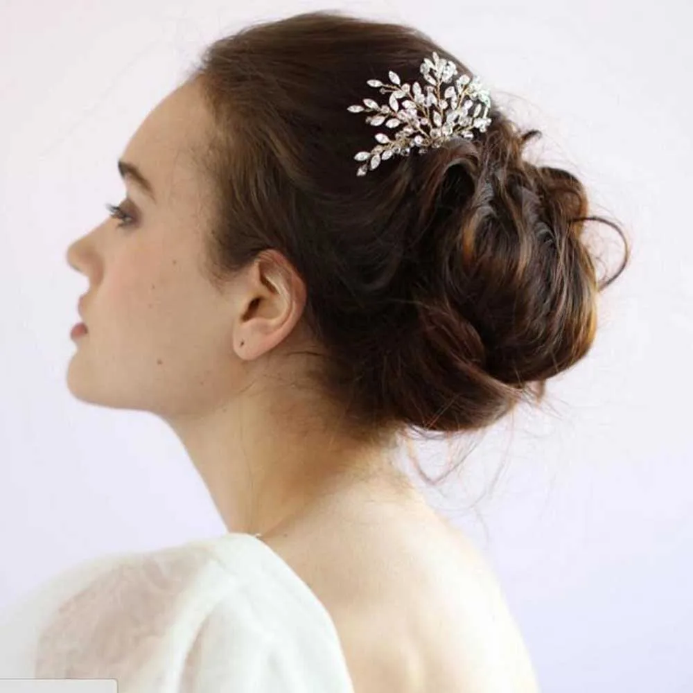 Женская винтажная расческа для волос с искусственными кристаллами|Свадебные