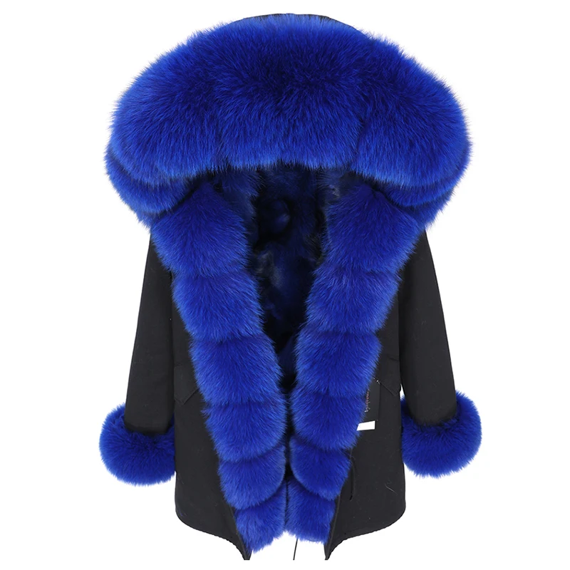 Women Winter Real Fur Coat Women's Clothing Thick Warm Streetwear Natural Fox fur Lining Parka Thick Warm Overcoat Fashion enlarge