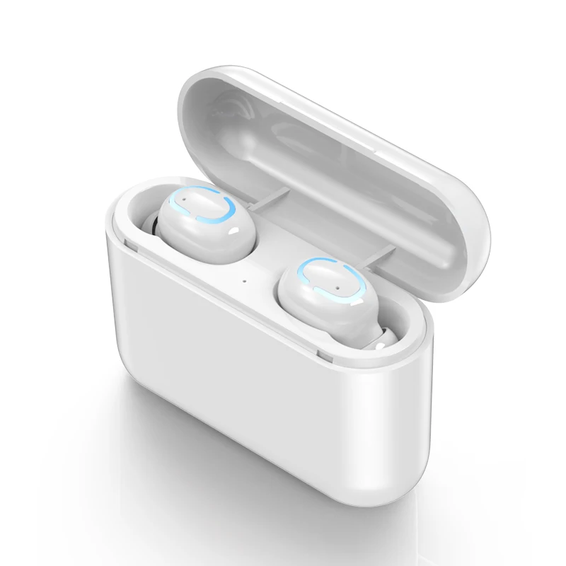 NO display white Настоящие Bluetooth 5,0 наушники HBQ TWS беспроводные наушники спортивные наушники с громкой связью 3D стерео игровая гарнитура с микрофоном зарядная коробка - Цвет: NO display white