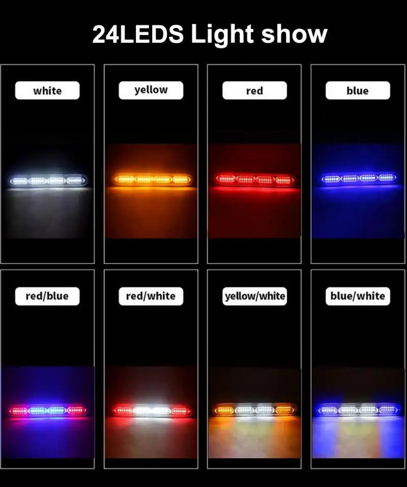 Автомобильный светодиодный стробоскоп 24 светодиода | Автомобили и мотоциклы