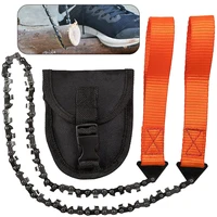 1pc manual hand steel rope chain saw practical portable camping hiking emergency survival hand tool fast cutting outdoor tools