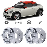 teeze 4pcs 4x100 56 1cb 25mm thick hubcenteric wheel spacer adapters for mini couperoadster