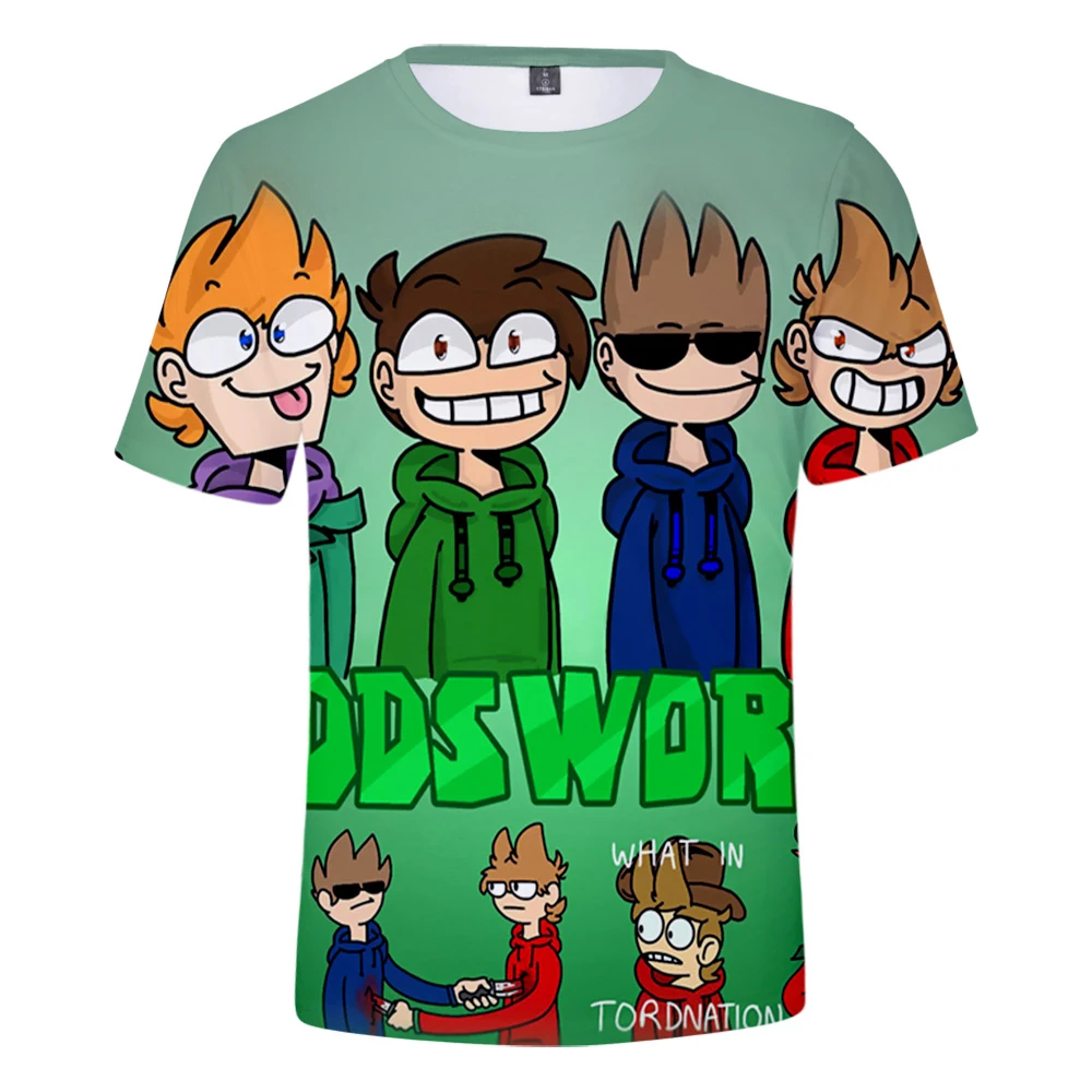 

Футболки с 3D принтом Eddsworld для женщин и мужчин, модные летние футболки с коротким рукавом, лидер продаж, Повседневная Уличная одежда