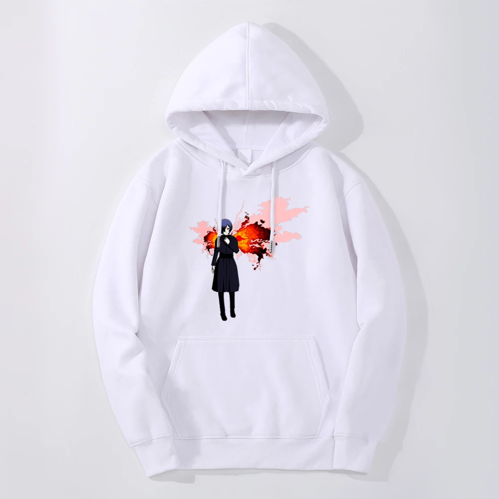 

Cool Tokyo Ghoul Touka Kirishima 2021 Autumn Mens Casual Print Hoodies Sweatshirt Hip Hop Fitness Streetwear Oversized Hoody