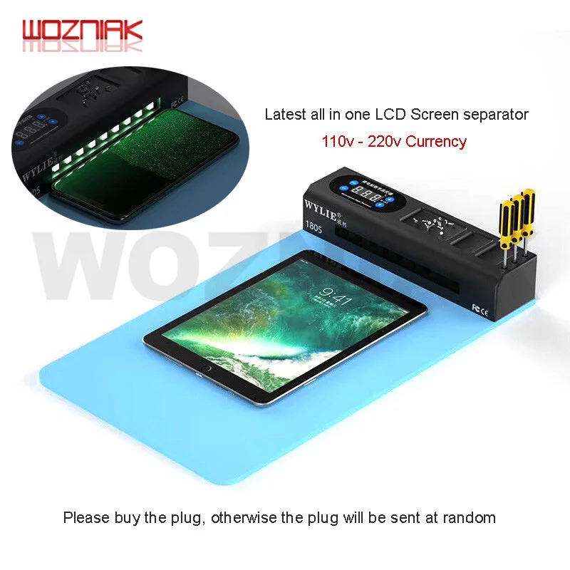 WYLIE WL 1805L многофункциональный инструмент для разборки подогрева ЖК экрана +