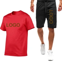 football team shirt sports exercise lace up two piece shorts short sleeves man tracksuit camisa de time futebol sy079
