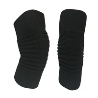 udoarts 100%cashmere knee support leg warmers with two adjustable non slip straps arc version1 pair