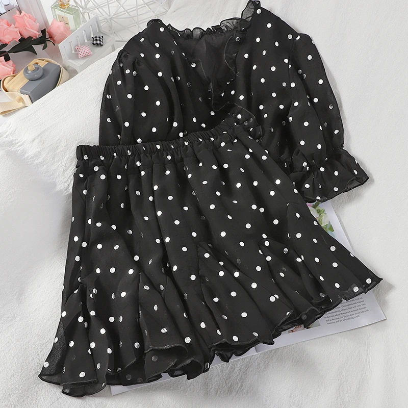 Женский комплект из двух предметов ftaylor Свободный Топ с рукавом три четверти +