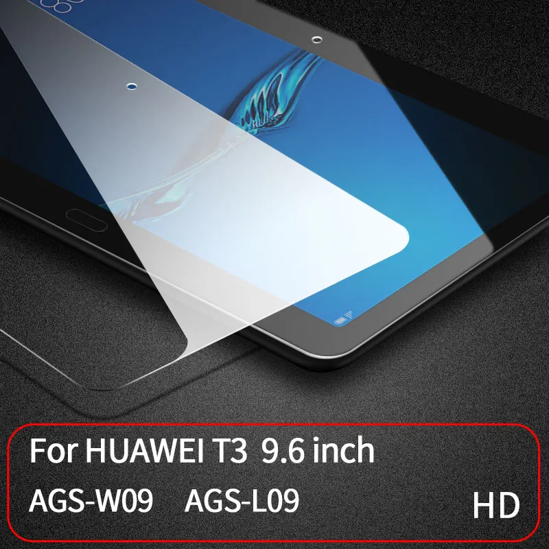 9D закаленное стекло с закругленными краями для huawei MatePad Pro M6 10,8 8,4 M5 Pro M5 10,8 Защита экрана для MediaPad T5 T3 10 дюймов - Цвет: T3-9.6-HD