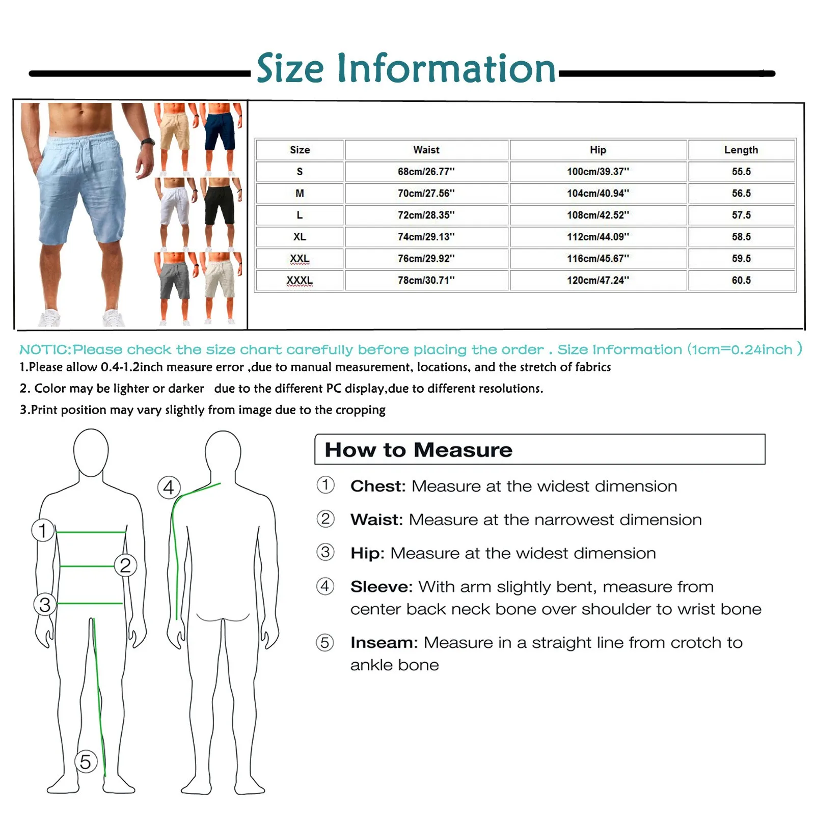 

Summer Men's Casual Sports Cotton And Linen Fashion Shorts Jogging Pants Men's Casual Sports Linen Jogging Pants #G