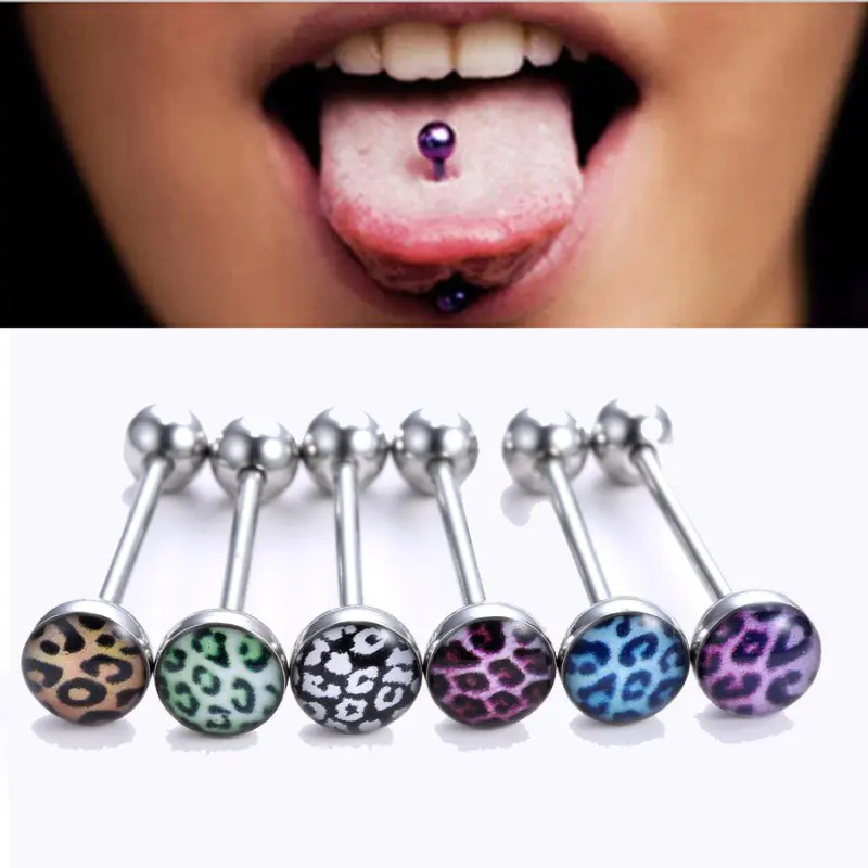 tongue ring 24 шт. Кристалл Нос кольцо& шпильки мода тело женщины девушка ювелирные изделия нержавеющая хирургический стальной нос пирсинг Красочные Стразы - Окраска металла: tongue ring