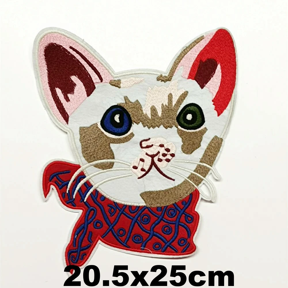 

DIY large embroidery big cats animal cartoon patches for clothing QR-3265