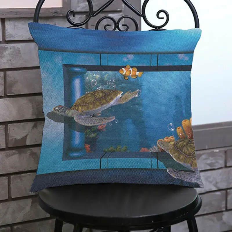 Чехол для дивана Life Marines Nemo Fish Dolphin Shark Octopus|Наволочки| |