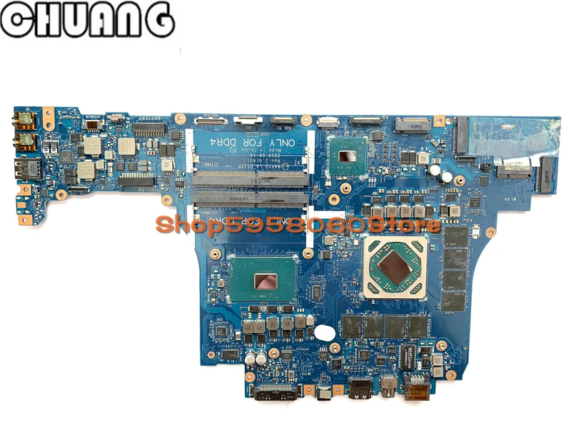 Для Dell Alienware 17 R4 материнская плата LA D752P CN 02X6D6 W/ i7 6700HQ 2 6 ГГц RX470M w/8 ГБ видеопамяти 2X6D6
