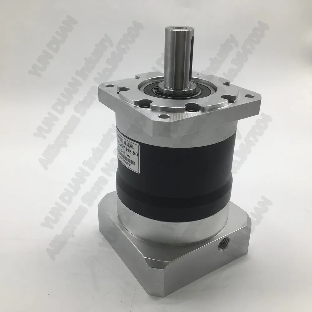 

High Precision 5:1 Planetary Reducer 5 Speed Ratio 60mm 7Arcmin Backlash 14mm Shaft Gearbox for 200W 400W Servo Motor