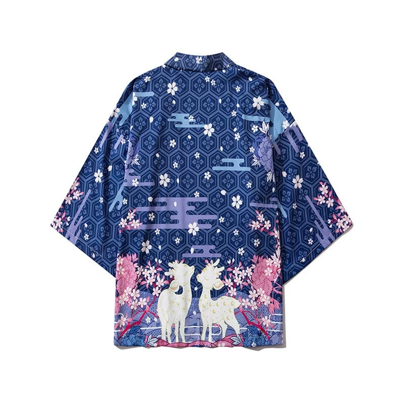 

Коллекция 2020 года, разноцветная свободная накидка для мужчин и женщин, с рукавом три четверти, юката, пижама, Корейская одежда