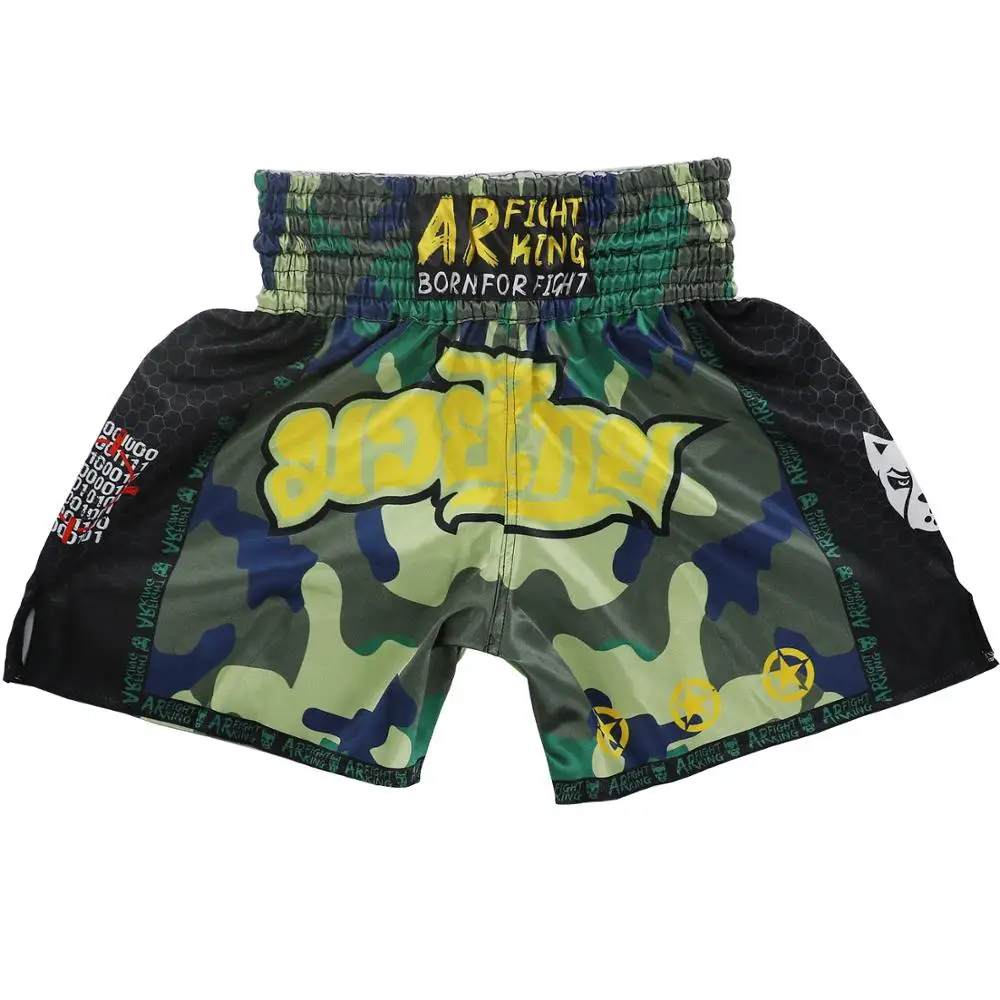 

Шорты для борьбы с собакой, Муай Тай, широковещание для бесплатной борьбы, ММА, спорт, боевые, бег, скоростные сухие камуфляжные мужские матч...