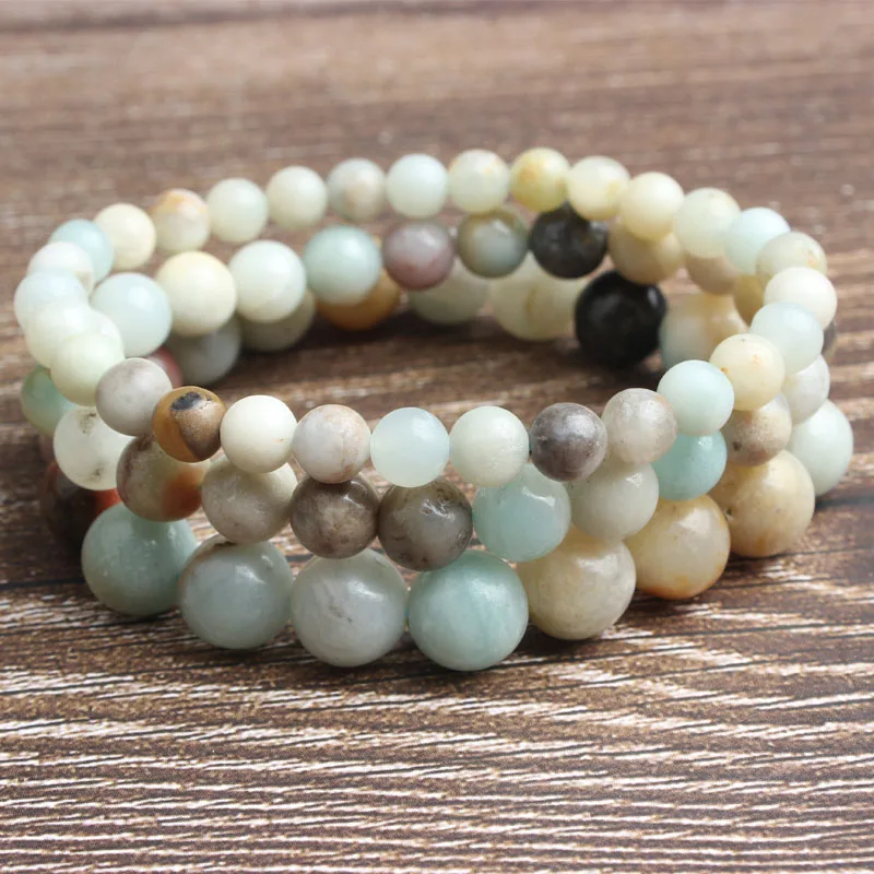 Натуральный браслет 8 мм желтый тигровый глаз Амазонит каменные бусины для