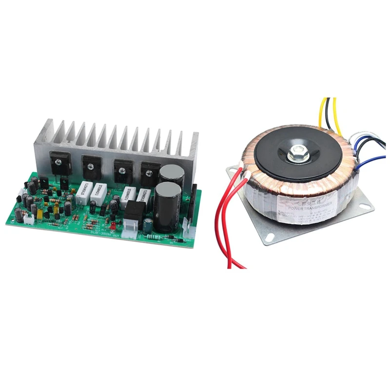 

350W Subwoofer Amplifier Board Mono High Power Subwoofer & Dual Ac 28V 12V Single 12V 200W Transformer