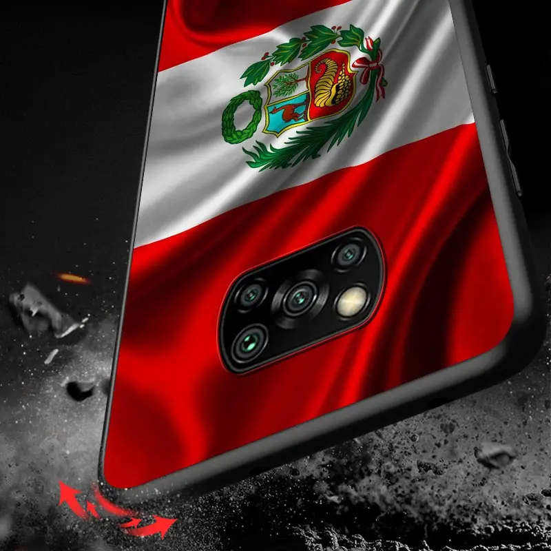

Peru Flag For Xiaomi Mi POCO M3 M2 C3 X3 NFC F2 Pro X2 F1 Mi Play Mix 3 A3 A2 A1 6 5 lite Soft Phone Case