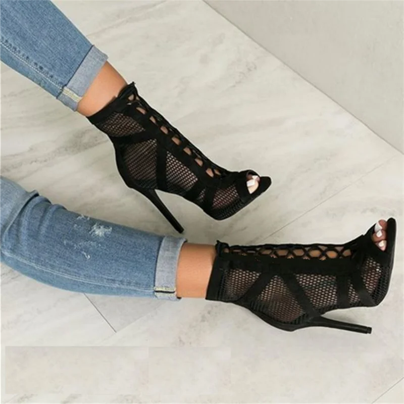 ENPLEI/вечерние туфли-лодочки 2020 г. Женские летние сандалии на шнуровке с