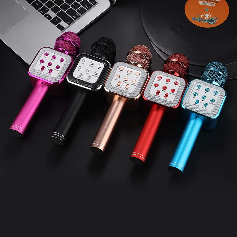 

Karaoke Microphone Handheld Wireless Microphone Vocal Speaker Microfone Bluetooth Professional Recording Micro Portable Home KTV