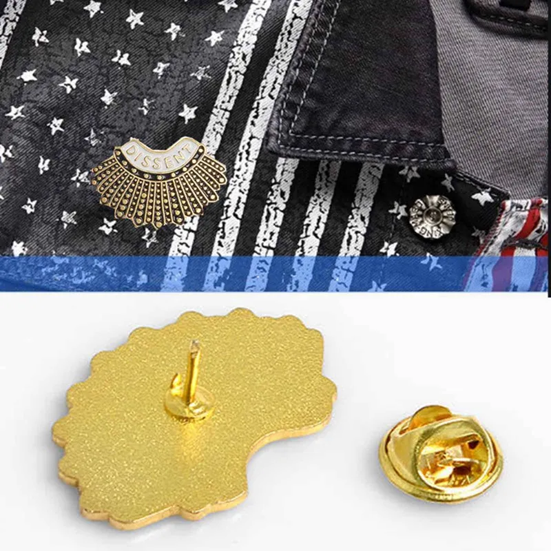 Брошь с эмалью иначе Женская юстиции гинсберга булавка | Украшения и аксессуары