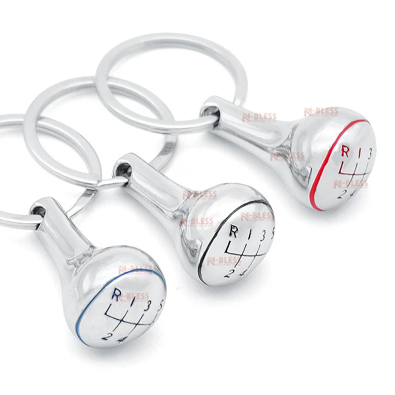 Автомобильный брелок из алюминиевого сплава ручка переключения передач 6