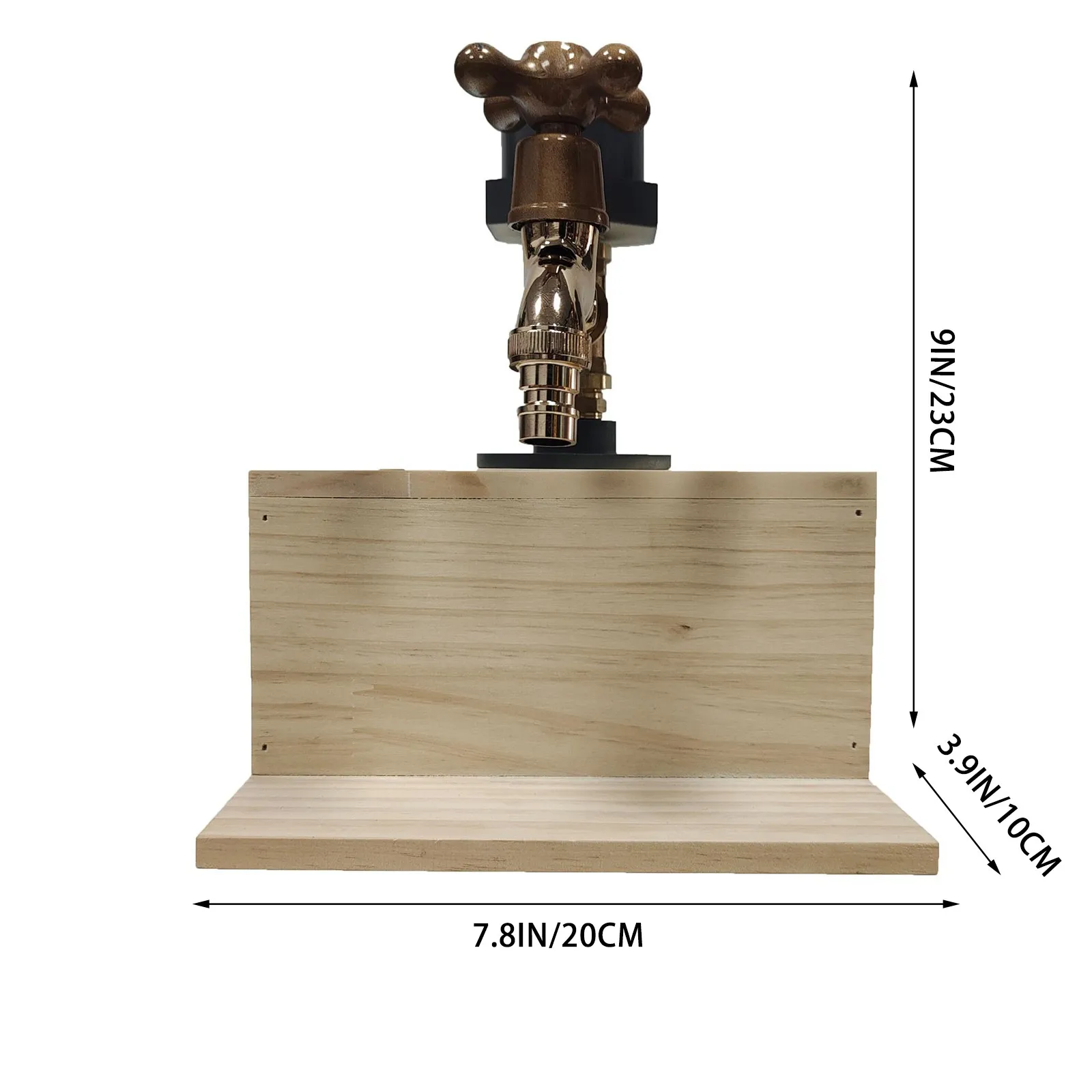 

Father's Day Gift Whiskey Wood Drinking Machine Whiskey Wood Drinking Machine Fine Wood Stand Liquor Decanter for Vodka