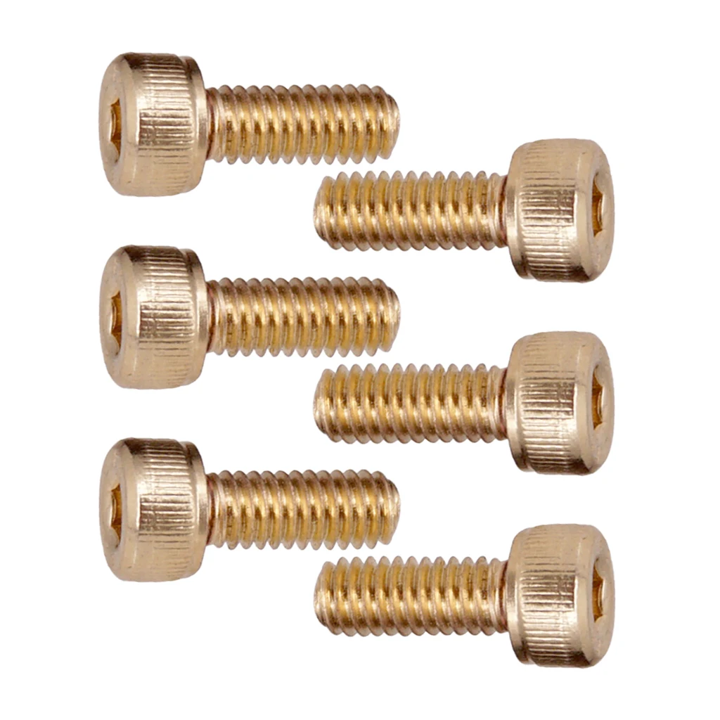 6 шт. электрогитара Блокировка струна гайка зажим шестигранные винты M4 | Спорт и