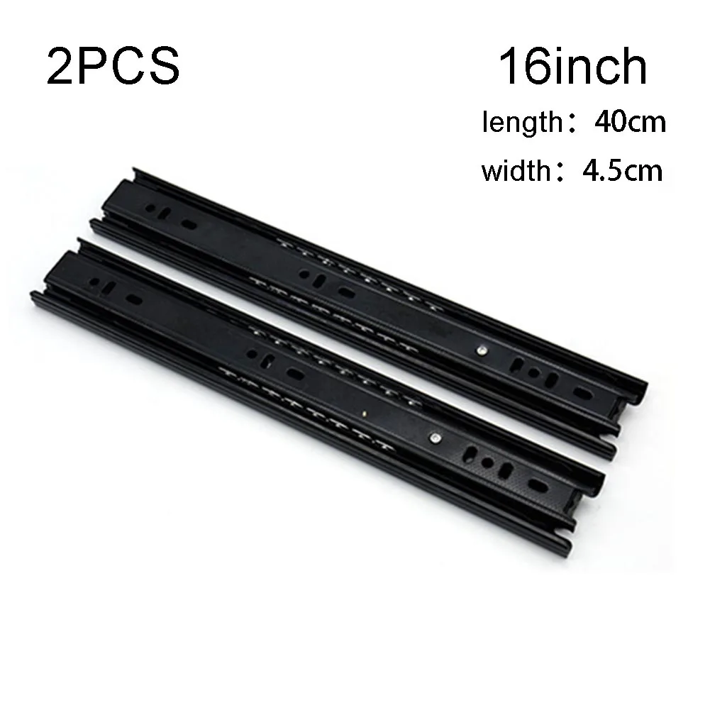 2 шт 8 &quot-16&quot Push открытый ящик слайд полное расширение мягкий закрыть шаровой