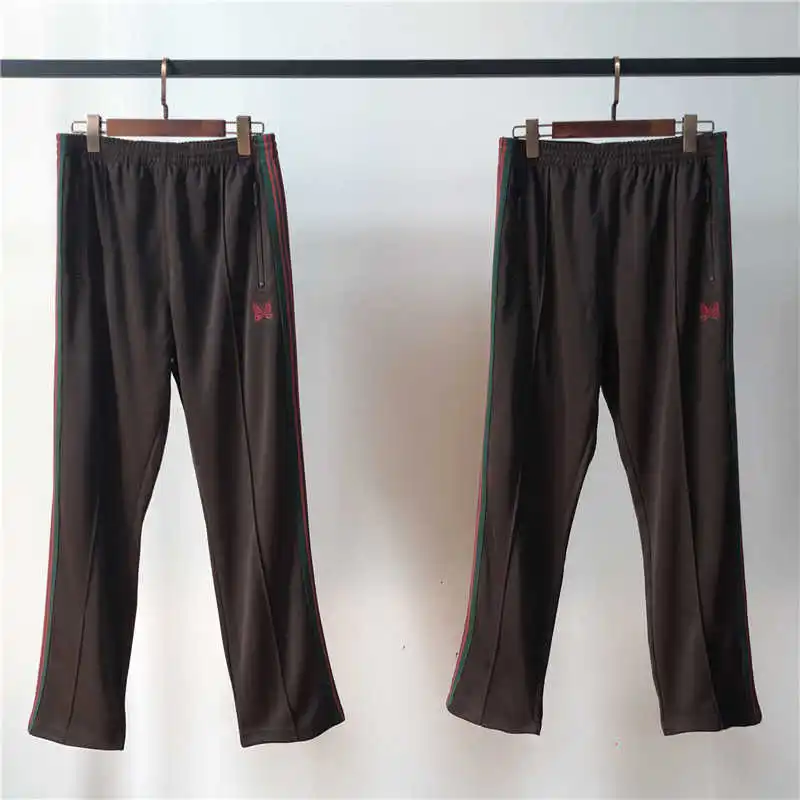 

AWGE Needles Pants Rocky Pants Hip Hop 1:1 High Quality Butterfly embroidery Track Sweatpants Japan Needles Trousers