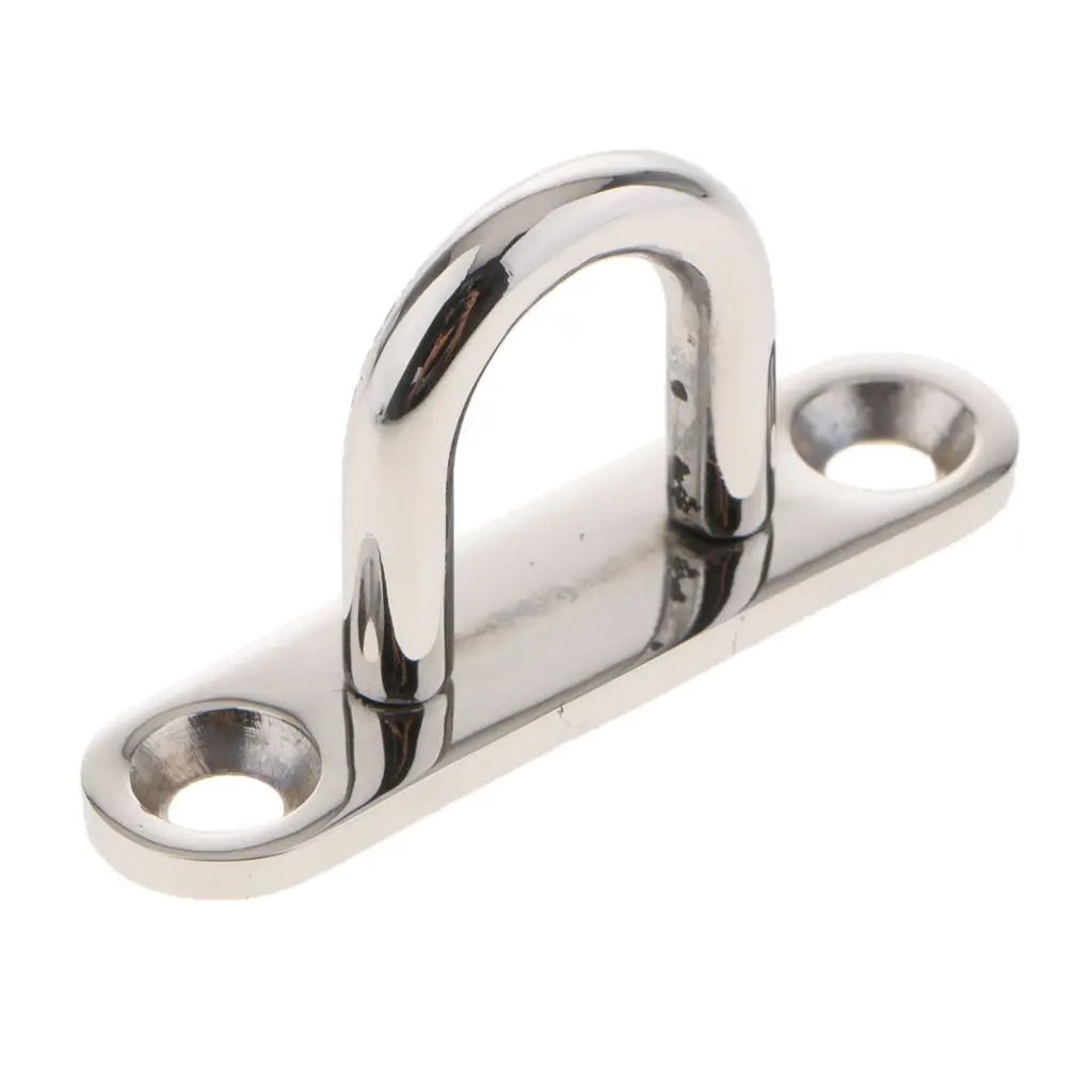 

304 Stainless Steel Oblong Pad Eye Plate,Marine Hardware Staple Hook Loop