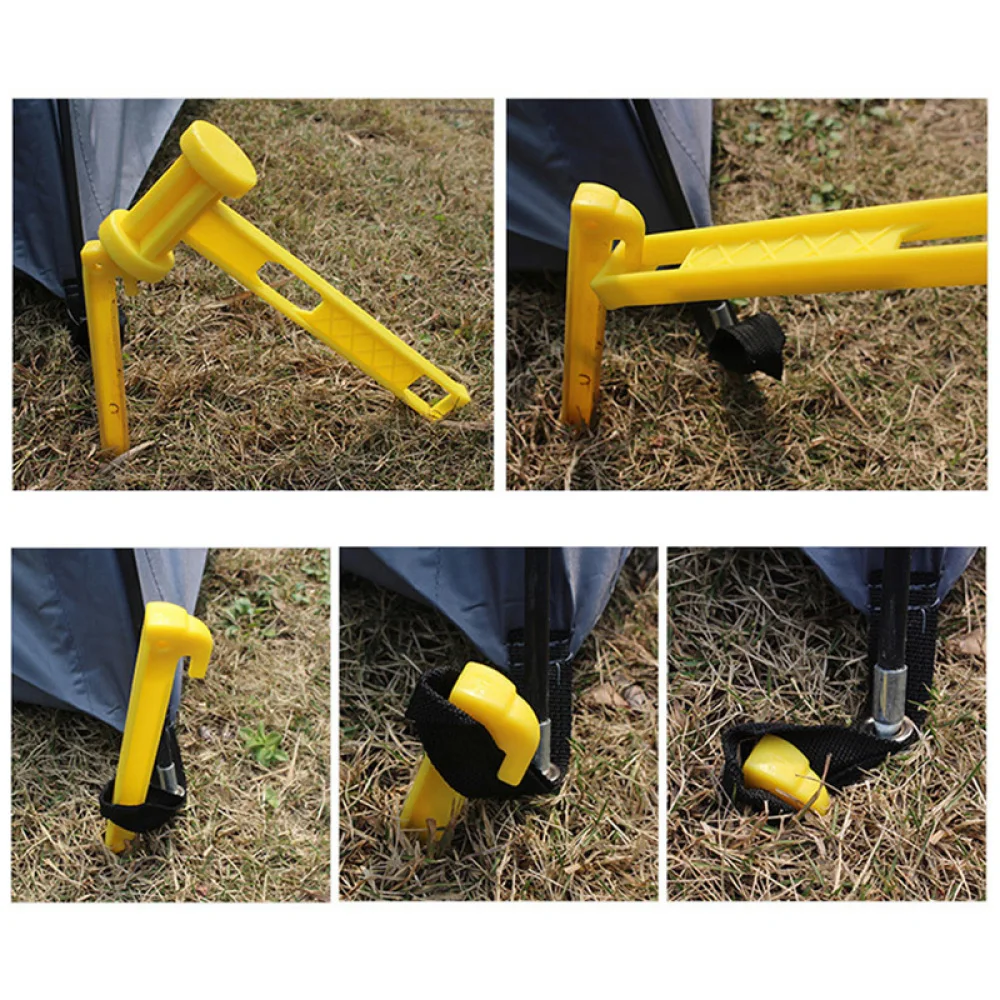 

30 PCS 8.97'' Tent Nails Stakes Pegs with An Anchor for Outdoor Blankets and Tents Durable Safe Lightweight Camping Awni