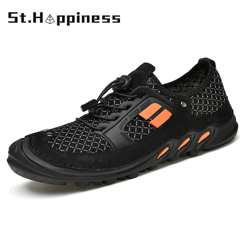 

New Summer Men's Casual Shoes Breathable Mesh Sneaker Fashion Outdoor Lightweight Driving Shoes Walking Flat Loafers Big Size